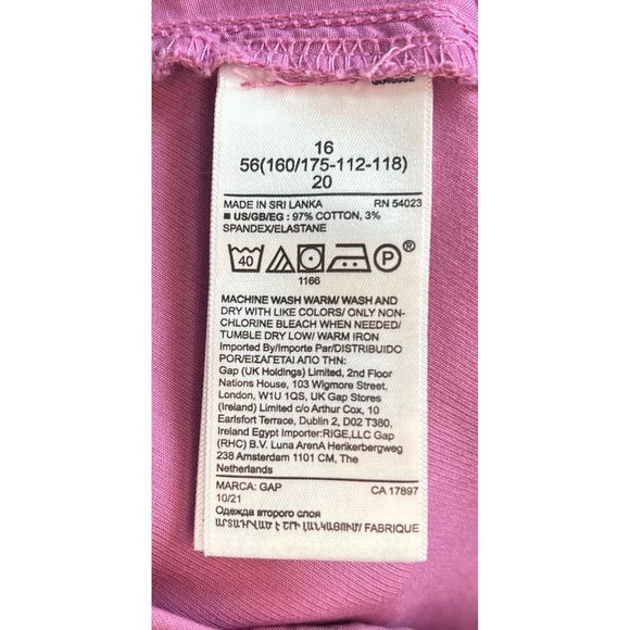 NWT Gap Women's High Rise Pleated Khaki Shorts, Purple Clover, Size 16 - Picture 8 of 8